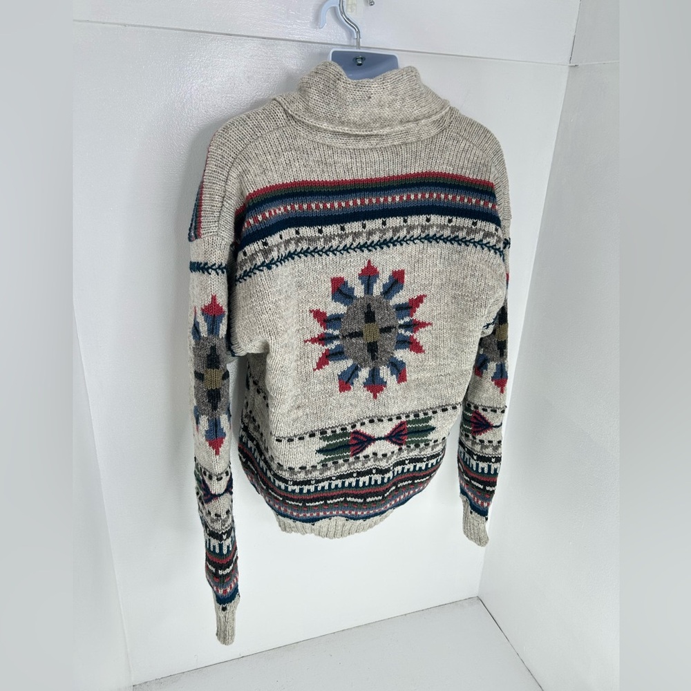 Lost Horizons‎ NWT Handcrafted Cardigan Sweater Size XXL Made In Nepal Southwest - Picture 9 of 15